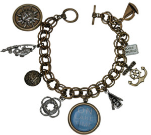 Charm Bracelet with On Lake Time Theme