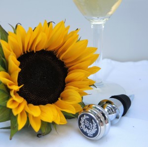Sunflower Waldorf bottle stopper