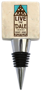 Live the Dale Marble Bottle Stopper