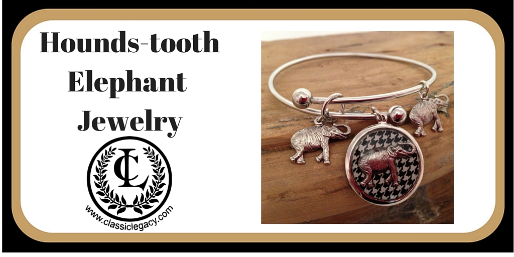 Hounds-tooth Elephant Bracelet 