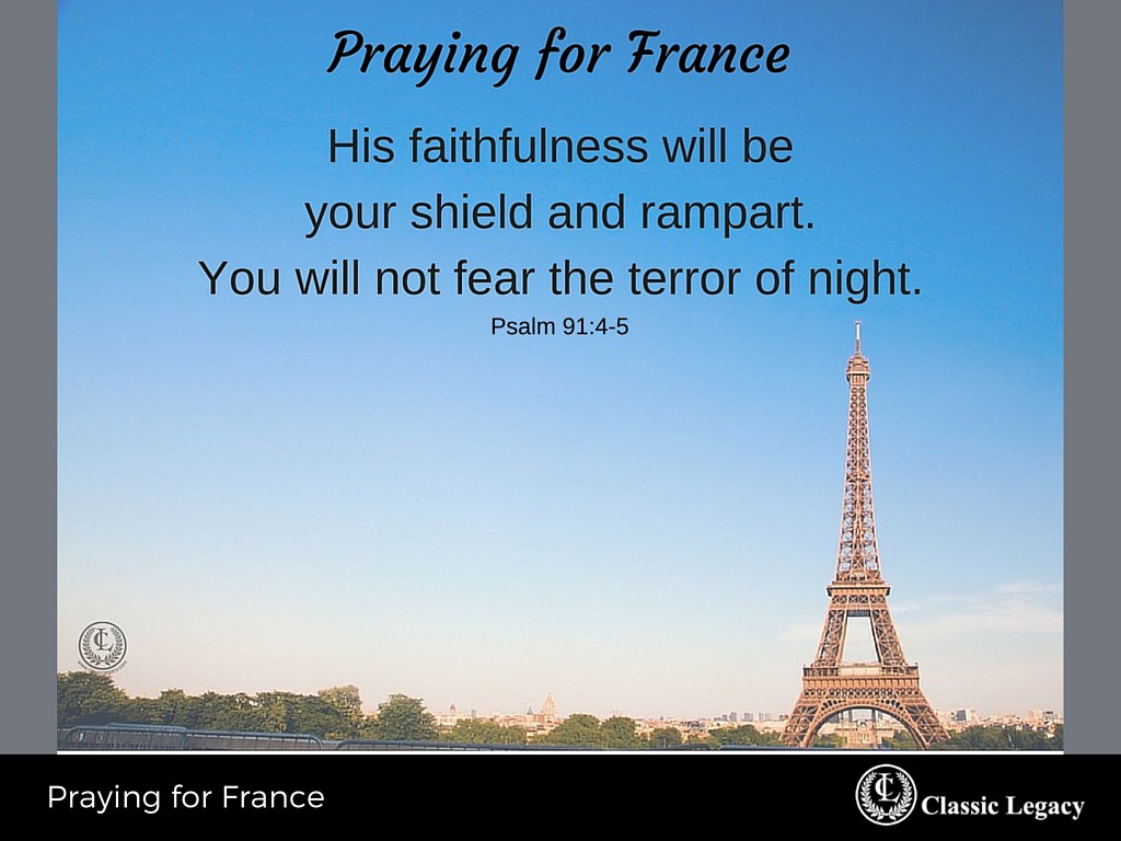 Praying for France Quote Psalm 91-4-5 Praying for France