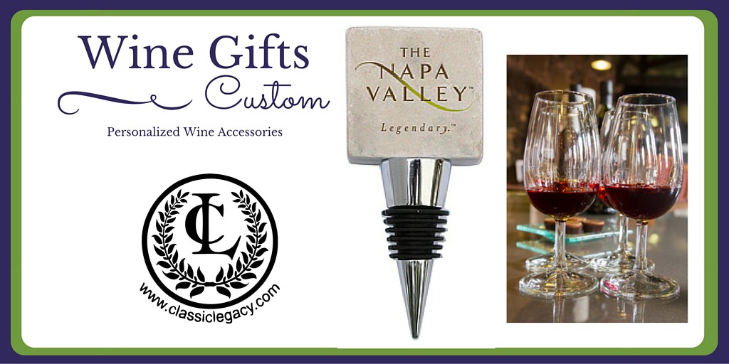 Luxury Wine Gifts Incluce Napa theme Marble Wine Stopper