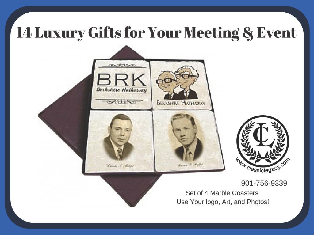 14 Luxury gifts for your Meeting & Event BRK Set of marble coasters