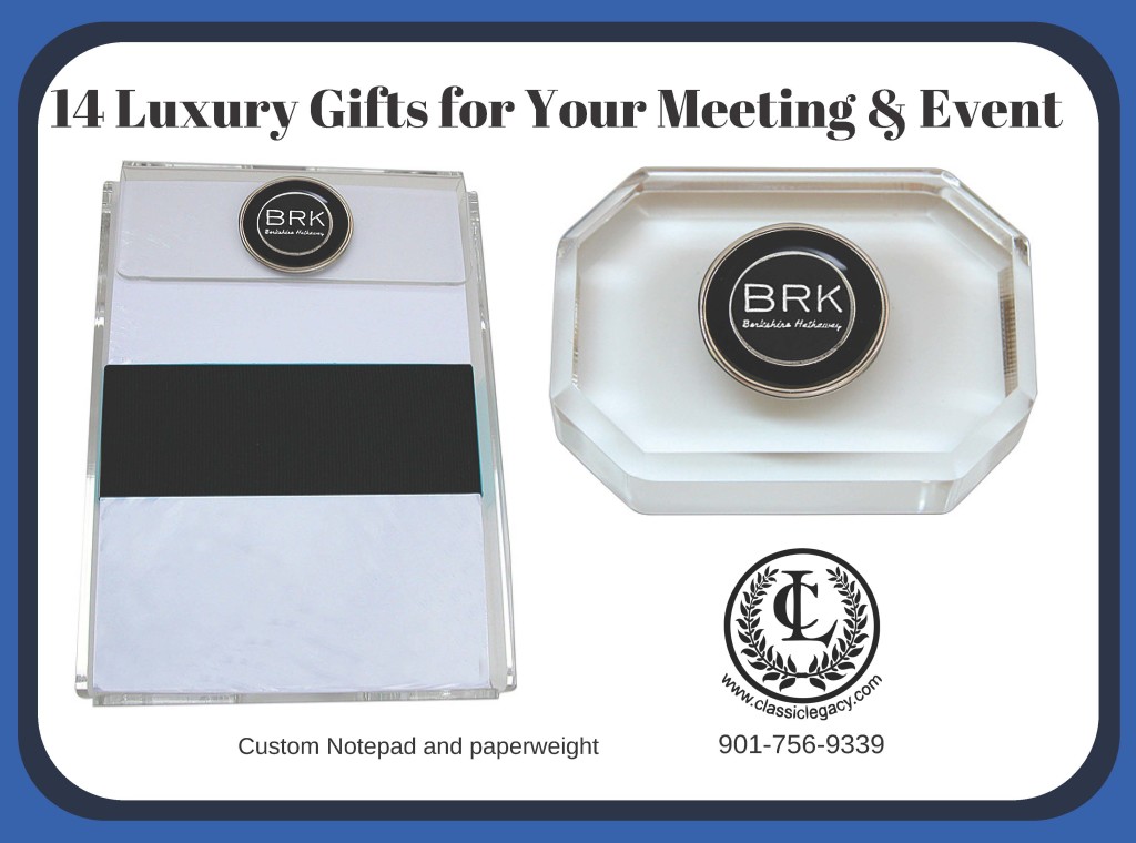 14 Luxury gifts for your Meeting & Event BRK Notepad & Paperweight
