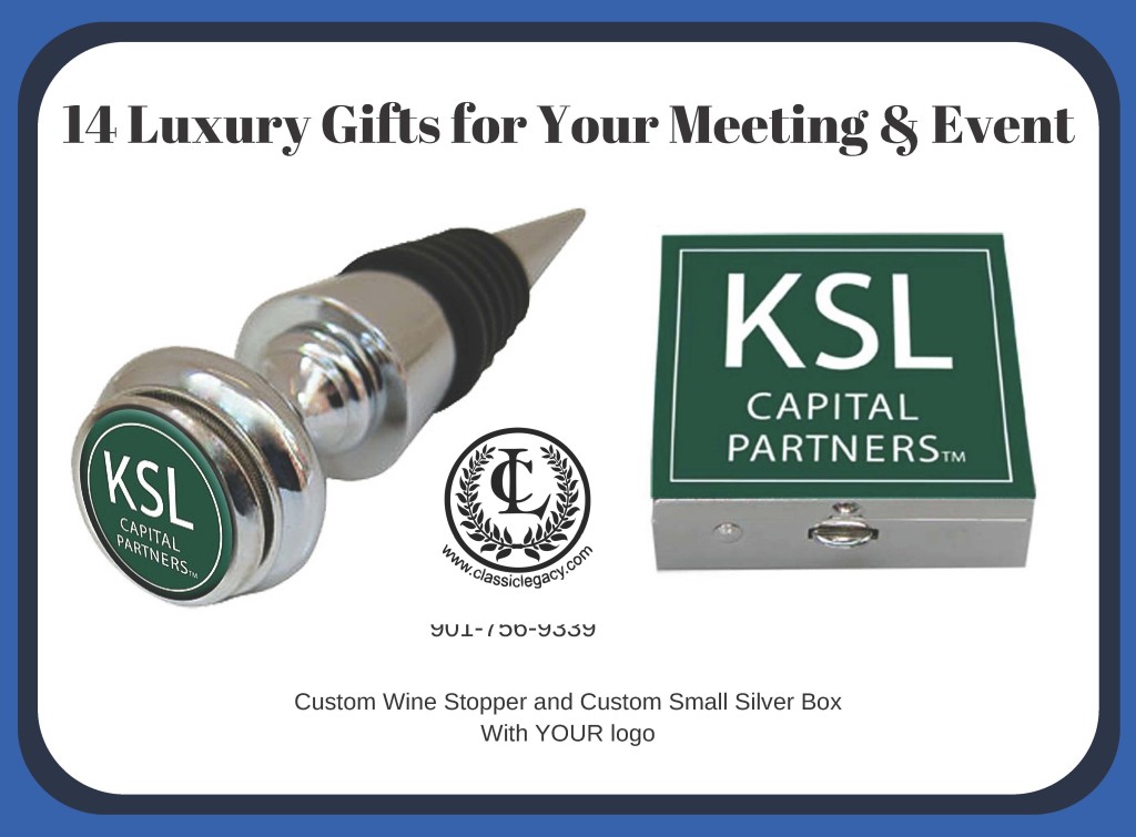 14 Luxury gifts for your Meeting & Even KSL Wine Stopper & Small Box