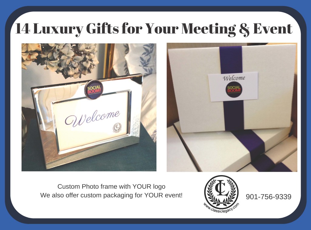 Custom Gifts for Your Meeting and Event such as Photo Frame for Social Boom @KimGarst speaker gifts 