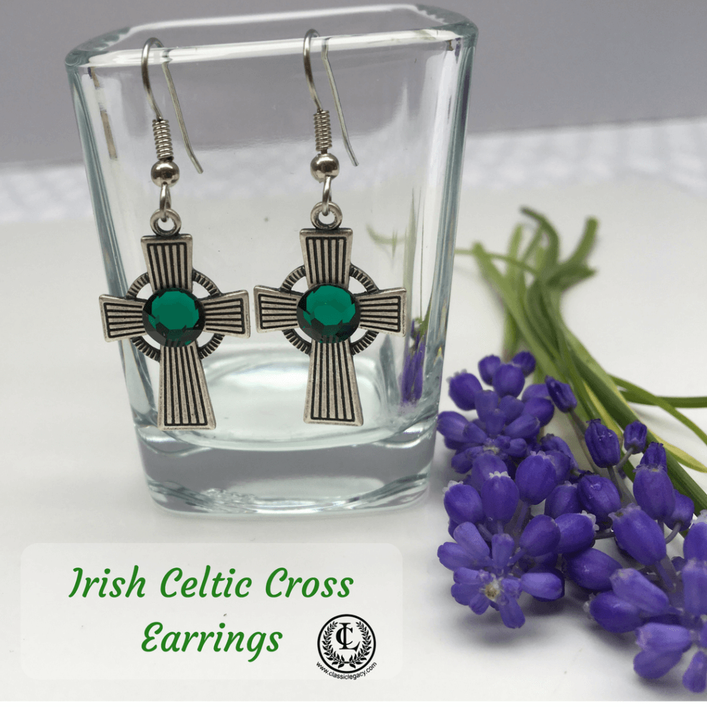 Earrings Irish Celtic Cross
