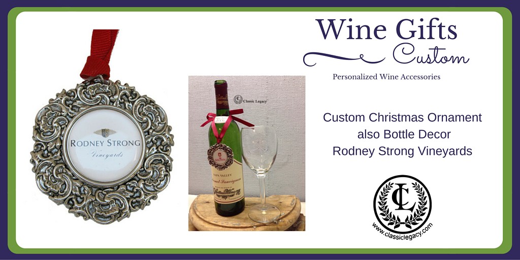 Luxury Wine Gifts Celebrate Christmas Ornament & Bottle decor