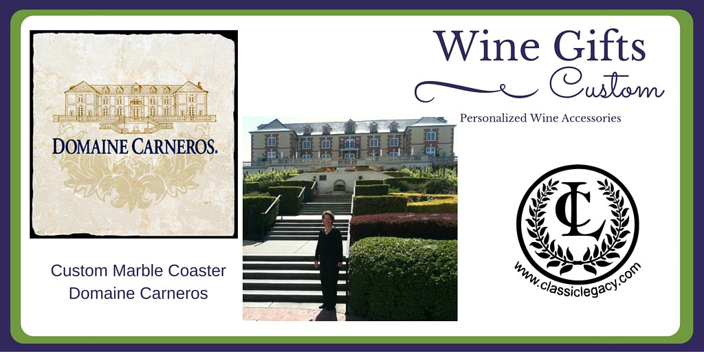 Luxury Wine Gifts Include Marble Coaster Domaine Carneros