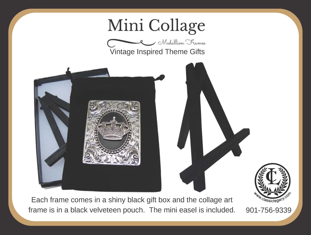Framed Art Mini Collage by Classic Legacy come packaged in gift box with easel