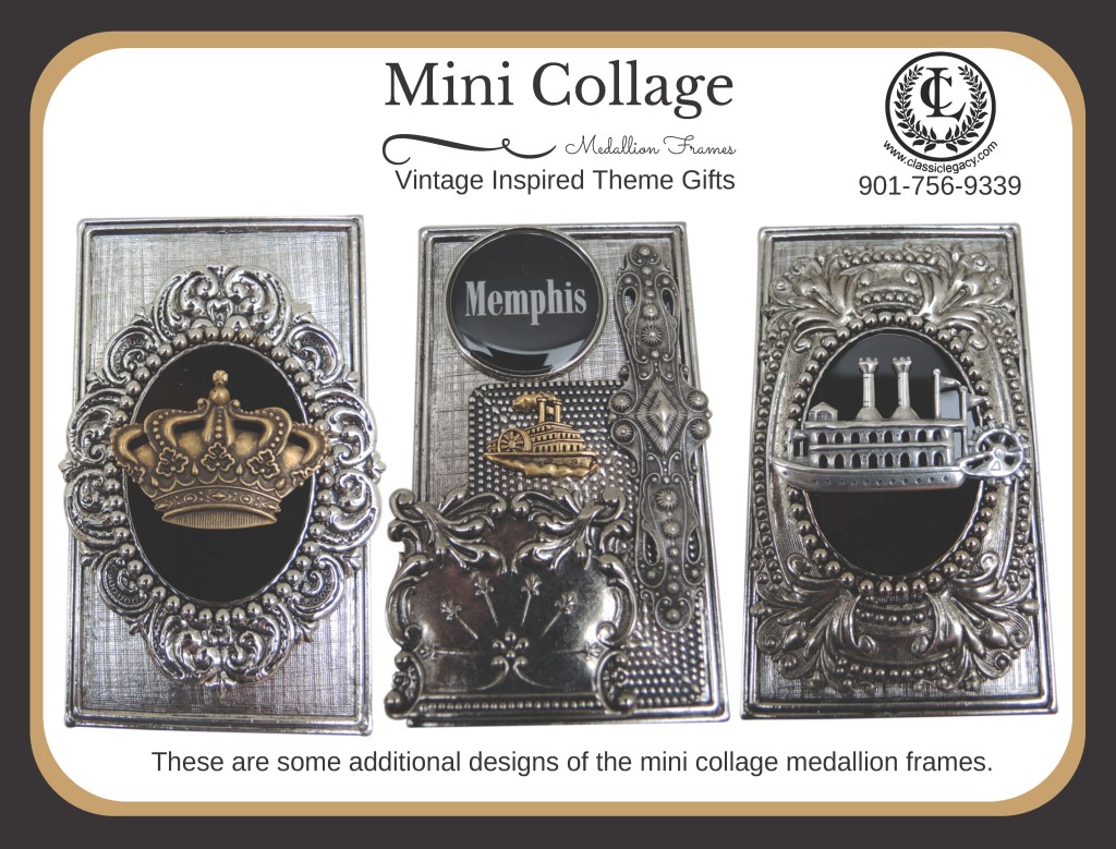 Framed Art Mini Collage by Classic Legacy 3 assorted Memphis