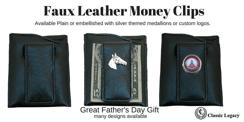 Faux Leather Money Clips Father's Day Gift