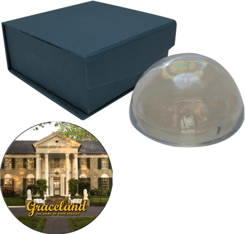 Crystal Domed Paperweight Graceland