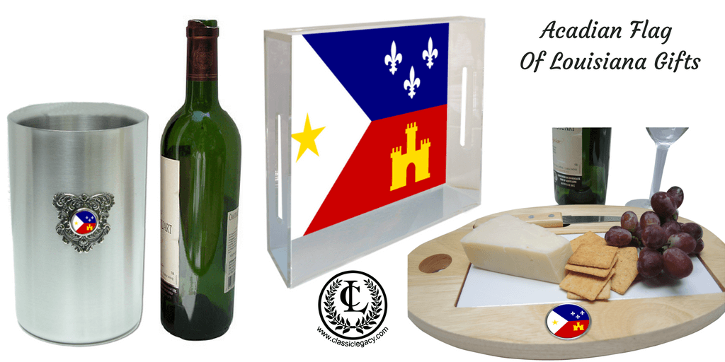Flag Gifts featuring the Acadian Flag of Louisiana Celebrate Heritage