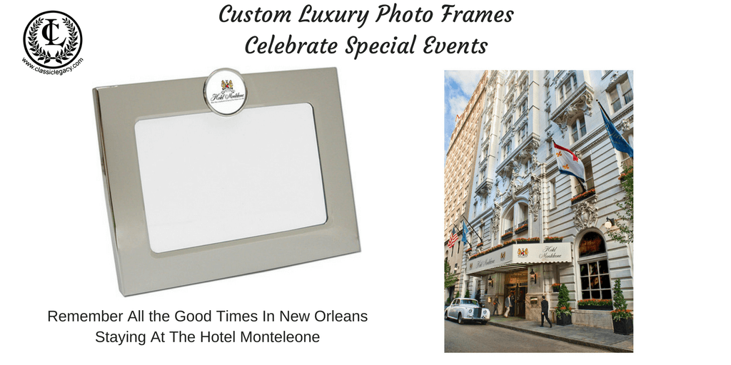 Custom Silver Photo Frame for Hotel Monteleone