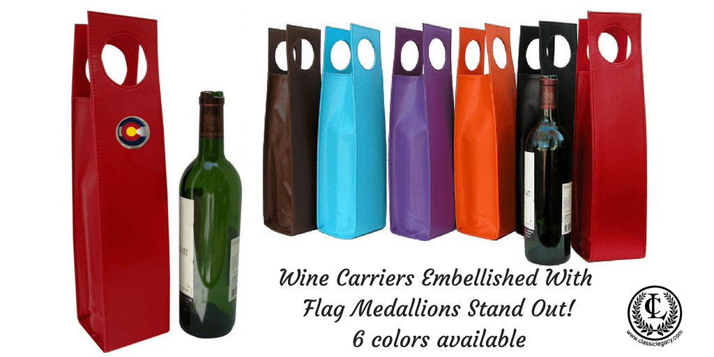 Flag Gifts make great wine carrier theme gifts 