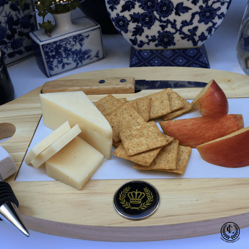 Classic Legacy Cheese Board with Hotel Del Logo