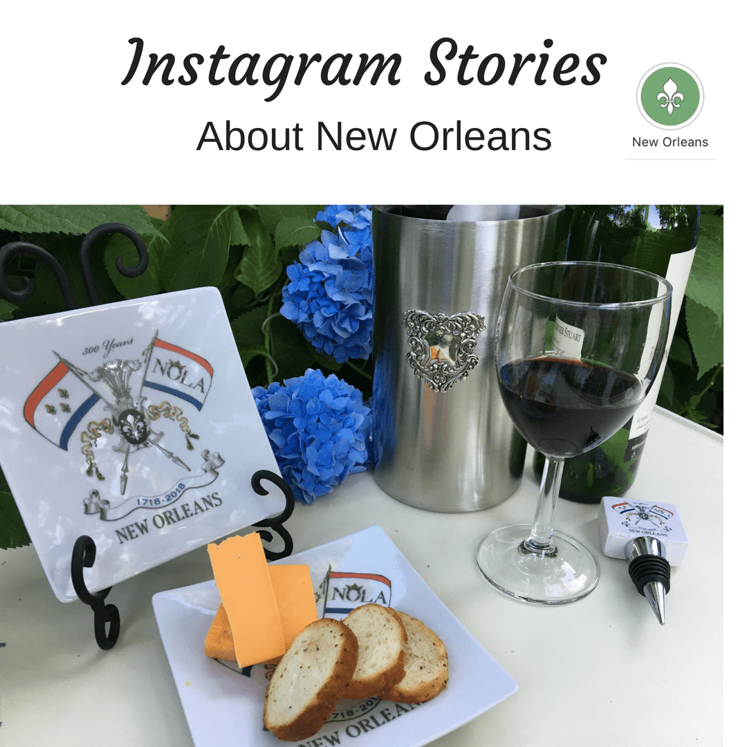 Instagram Story Icons highlight New Orleans Tricentennial Gifts
