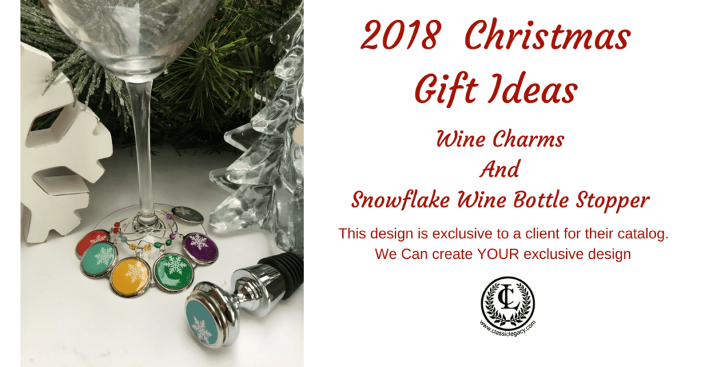Snowflake wine charms Christmas Gifts