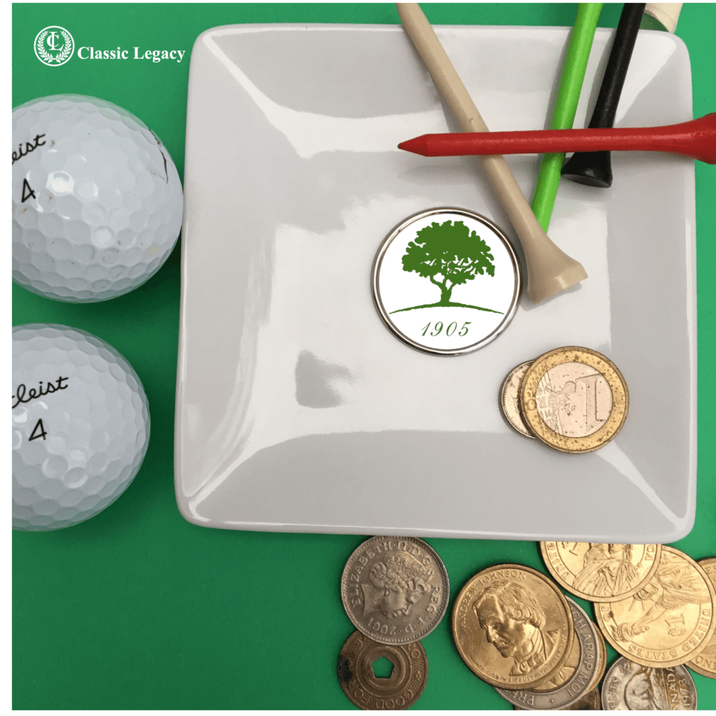 logo gift for golf country club trinket tray for Memphis Country Club 