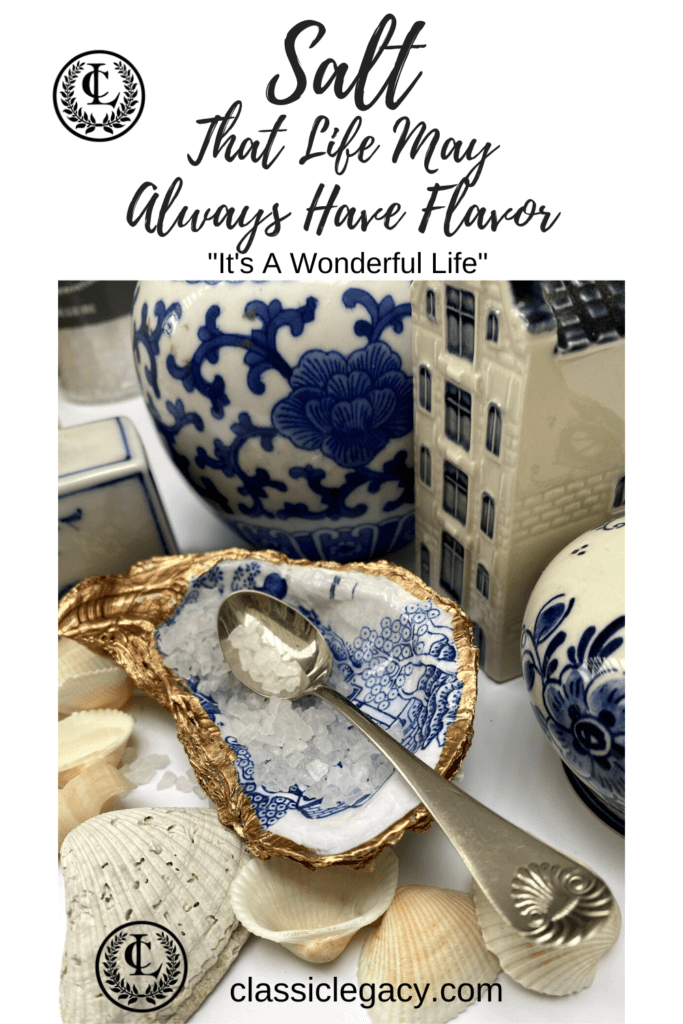The oyster shell salt dish is welcomed as a new home gift. This is part of the quote from It's a wonderful Life.   "Salt, that life may always have flavor."   Our oyster shell dishes make great salt dishes.