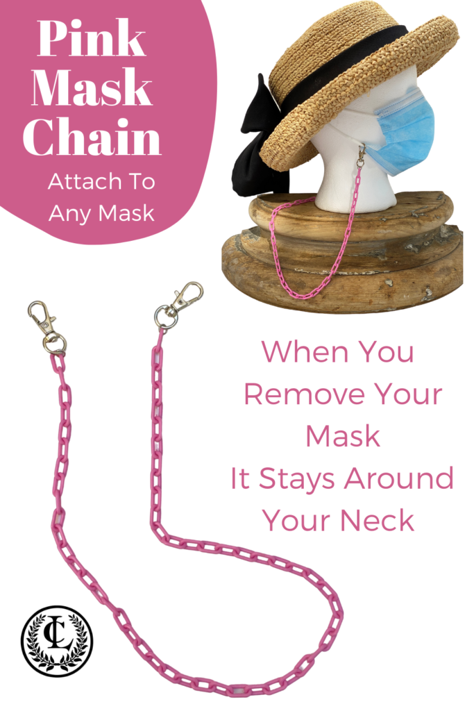 pink lightweight chain for mask
