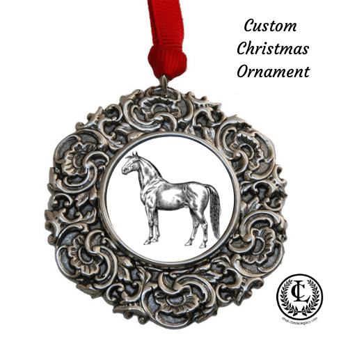 Christmas ornament personalized equestrian equestrian gifts