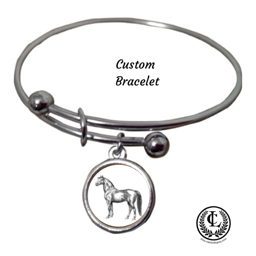 custom personalized bracelet | personalized equestrian gifts