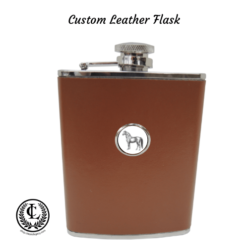 custom flask personalized equestrian gifts
