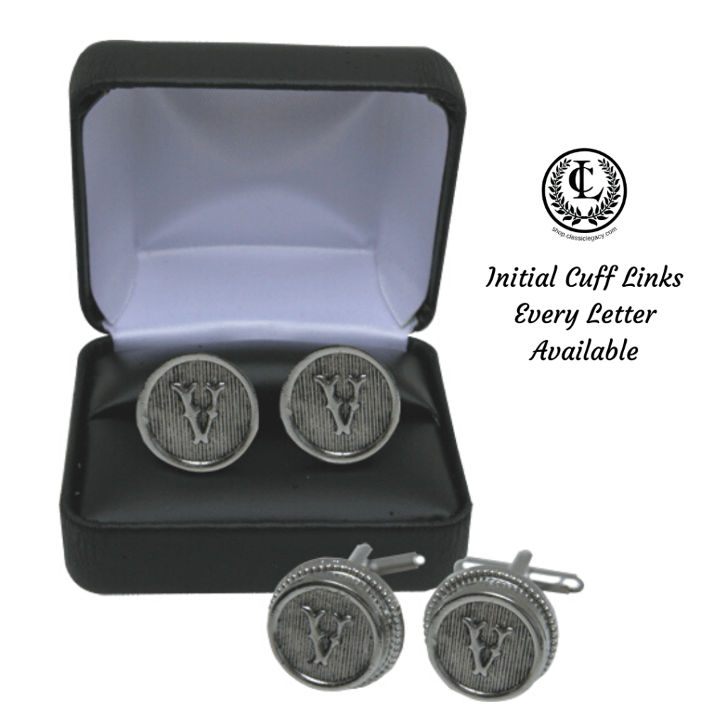 Initial Cuff Links make a great New Year gift.